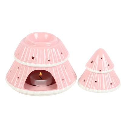 Brûleur sapin de Noël rose