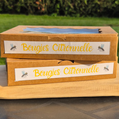 🦟🌿 Lot de 5 Bougies à la Citronnelle