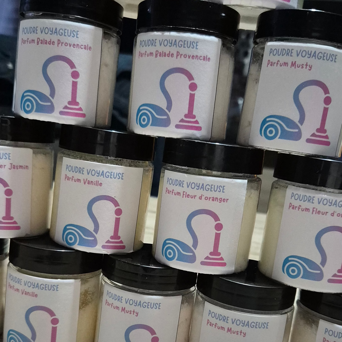 Poudre voyageuse - Poudre aspirateur parfumée
