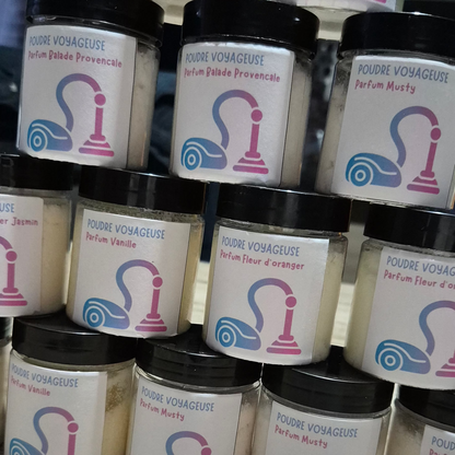 Poudre voyageuse - Poudre aspirateur parfumée