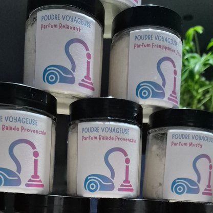 Poudre voyageuse - Poudre aspirateur parfumée